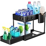 Puricon Unter Waschbecken Regal Spülschrank Organizer, 2 Etagen Standregal...