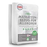 Welldora ǀ Premium Milbenbezug Matratzen 90x200x28 ǀ Fachärztlich...