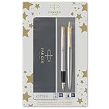 Parker Jotter Duo-Geschenkset mit Kugelschreiber und Füller | Edelstahl...