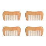 4pcs Haarkamm aus Mahagoniholz, Feiner Zahnkamm Zur Reduzierung von...