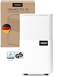 Comedes® Luftentfeuchter 12l / 24h - geräuscharmer Entfeuchter mit Rollen...