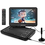 KCR Tragbarer DVD-Player, 25,7 cm (10,1 Zoll), eingebauter Fernseher DVB-T2...