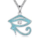 HUKKUN Horusauge-Halskette aus Sterlingsilber – altägyptisches...