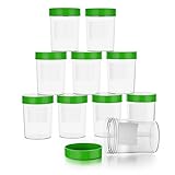 Theracaso Probenbecher Set – 10 Stück à 125 ml – inkl. 40 Etiketten -...