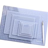 A3/A4/A5 Schneidematten, durchscheinende PVC-Gitterlinien, selbstheilendes...