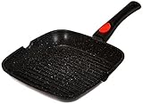 Kamberg 0008028 – Grillpfanne 24 cm – Abnehmbarer Griff –...