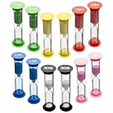 12 Stück Sanduhr Für Kinder Timer Farbige Sanduhren Set 30sec / 1min 2min...