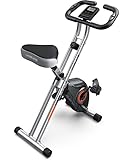 YOSUDA Heimtrainer Fahrrad Klappbar, Faltbares Heimtrainer 150kg Belastbar,...