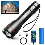 LE LED Taschenlampe Aufladbar USB, Extrem Hell 15000 Lux OSRAM P9...