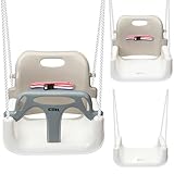 COIL Kinderschaukel Babyschaukel Outdoor 3-in-1 Schaukel Baby Verstellbarer...