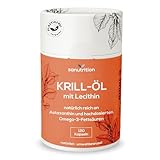 Krillöl mit Lecithin | 120 Kapseln | mit über 56% Phospholipid Omega-3 |...