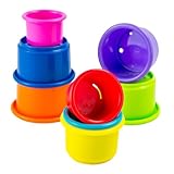 LAMAZE - Pile And Play Stacking Cups - Stacking And Nesting Toy Set -...