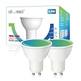 ALUSSO Smart Glühbirne GU10, WLAN LED Lampe RGB und Warmweiß-Kaltweiß...