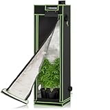 HIGHWERK Growzelt 40 x 40 x 120 cm | Indoor Grow Tent für Pflanzenzucht |...