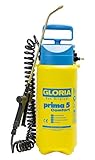 GLORIA Drucksprüher prima 5 Comfort | 5 L Gartenspritze/Drucksprühgerät...