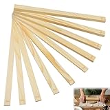 10 Stück Töpferwerkzeug Holzplatten, Rolling Pin Guides, Töpferzubehör...