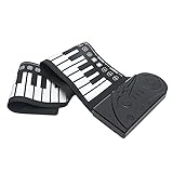 POHOVE Tragbares 49 Tasten, flexibles Roll-Up-Klavier mit USB,...