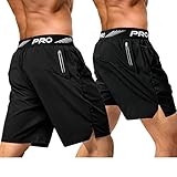 aquota 2er Pack 9' 5' Herren Sport Shorts Trainingsshorts Laufshorts...