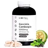 Garcinia Cambogia 5000 mg. 240 vegane Kapseln für 4 Monate. Natürliches...