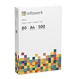 Infowerk Druckerpapier/Kopierpapier, 500 bis 25.000 Blatt, DIN A4, 80...