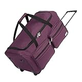 MONZANA® Reisetasche mit Rollen 85 Liter Volumen Trolley Funktion...