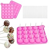 Cake Pops Form 20 Runde Cake Pop Silikonform Cake Pop Form mit 20 Stück...