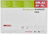 transotype Marker Pad, Layoutpapier für den Einsatz von Pigment-Markern,...