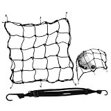 Cabilock Elastisches Fahrrad Gepäcknetz mit Robusten Haken und Helm...