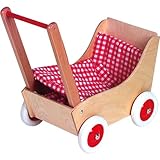Holz Wenzel 350010 - Puppenwagen Laura mit Garnitur