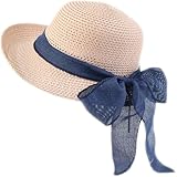 Newdvmmss Sommer Hut Frauen Strand Sonnenschutz Strohhut Sonnenhut Wide...