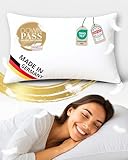 nøvera 3-Kammer Daunenkissen 40x80 Deluxe - Made in Germany | Kopfkissen...