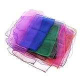 Baluue 12 Stück Teiliges Bunte Weiche Tanz Jongliertücher aus...