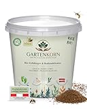 Gartenkorn Rasen Volldünger & Bodenaktivator, Langzeit Rasendünger 5kg...