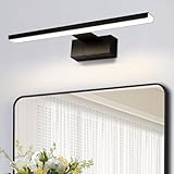 Homefire LED Spiegelleuchte Bad 30CM - 6W Spiegellampe Badezimmer Schwarz...