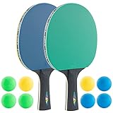 JOOLA 54814 Tischtennis-Set COLORATO Bestehend aus 2 Tischtennisschläger +...