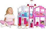 Barbie Haus Traumvilla, Stadthaus mit 3-Etagen und 5 Zimmern, inkl Zubehör...