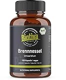 Biotiva Brennnessel Bio Kapseln 150 Stück - 450mg je Kapsel -...