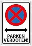 Hochwertiges Schild aus Alu-Dibond mit UV-Schutzlackierung ' PARKEN...