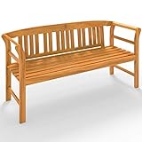 Casaria® Gartenbank Wetterfest Holz FSC®-Zertifiziert 480kg Belastbar...