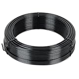 Flandria Spanndraht, 2,4 mm x 50 m, PVC-beschichtet, Schwarz, zur...