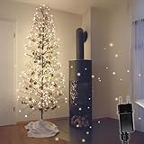 HiLight LED Weihnachtsbaum 180 cm braun - mit 296 warmweißen LEDs und...