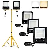 YUENFONG LED Baustrahler 2x100W Strahler Arbeitsleuchte mit...