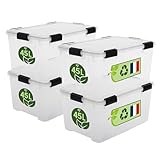 Iris Ohyama Luftdichte Kunststoff-Aufbewahrungsboxen mit Deckel, 45L,...