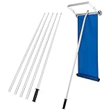 GOPLUS Schnee Dachrechen, 151-611cm Schneerechen Aluminium leicht mit...