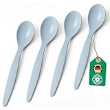 Bio Löffel 4er Set – 14 cm Mehrweglöffel Eierlöffel BPA-frei,...
