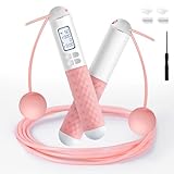 iMoebel Springseil mit Zähler, Verstellbar Speed Rope Seilspringen...