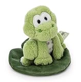 Kuscheltier Frosch Fridolin Frog auf Blatt 7cm - grün - Weiches NICI...
