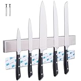 PRADUMAN® Messer MAGNETLEISTE Edelstahl 40cm SELBSTKLEBEND - EXTRA STARK -...
