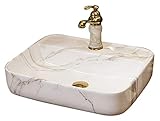 Waschbecken, Aufsatzwaschbecken, Kunstwaschbecken für Badezimmer, Theke,...