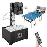 JAYEUW Tischtennisroboter Ping Pong Ballmaschine Automatische Tischtennis...